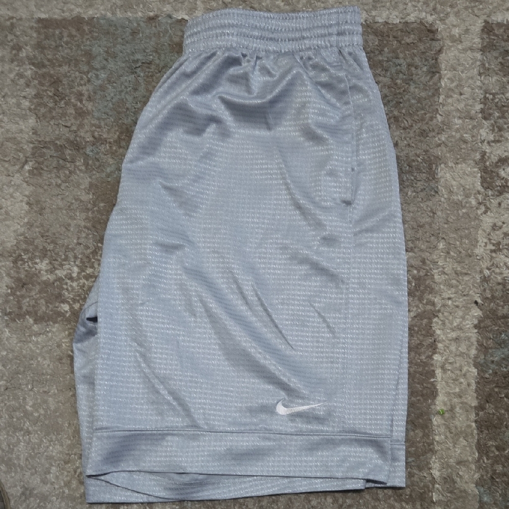 Nike Metallic Gray Sports Shorts